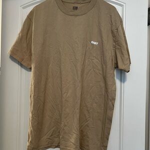 Obey Men's Tan T-Shirt
